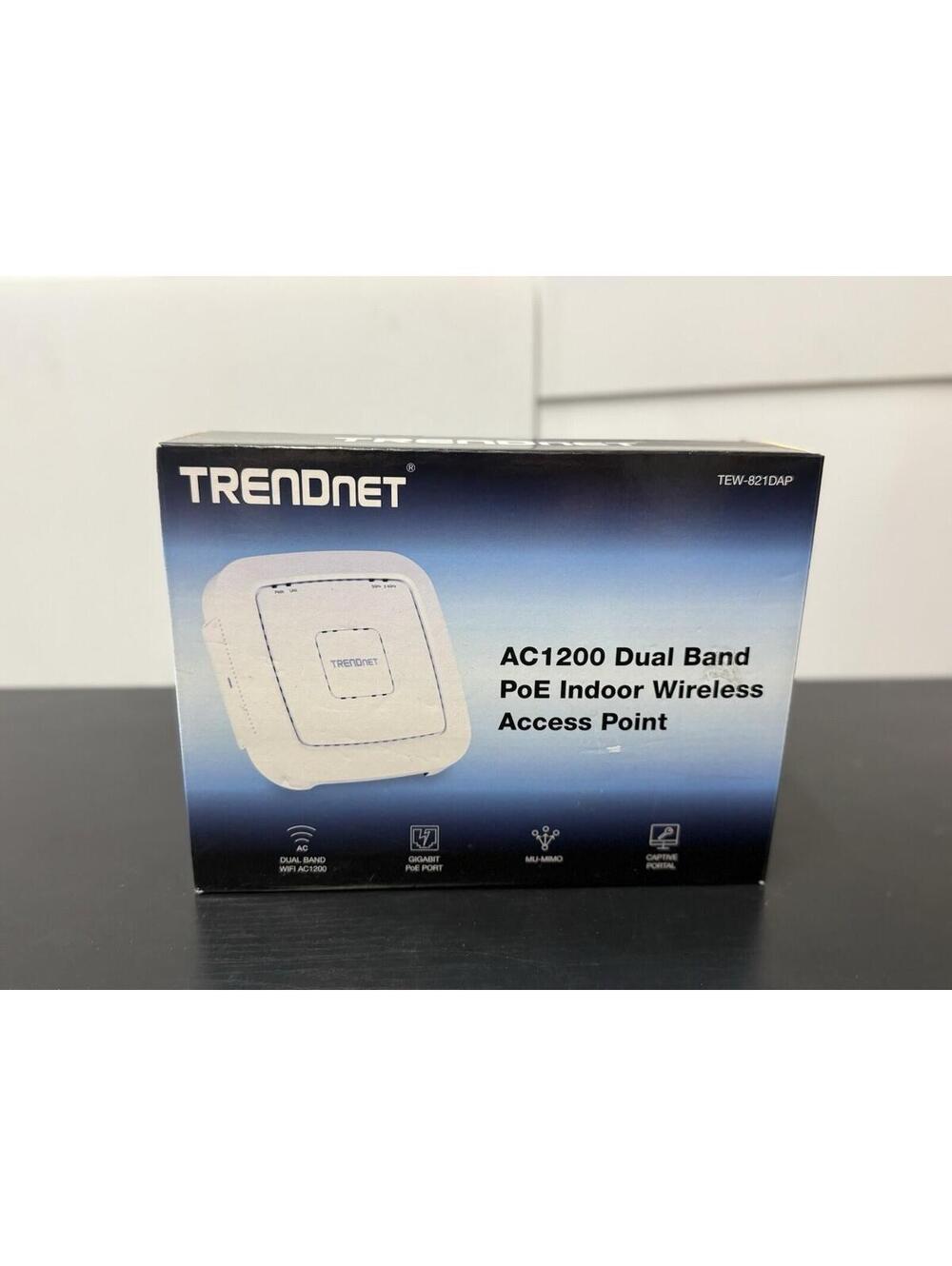 TRENDnet AC1200 Dual Band PoE Access Point, TEW-821DAP, MU-MIMO, 867 Mbps WiFi